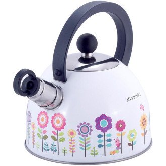 Чайник Kamille Meadow 1.8л з нержавіючої сталі зі свистком Чайник Kamille Meadow 1.8л з нержавіючої сталі зі свистком