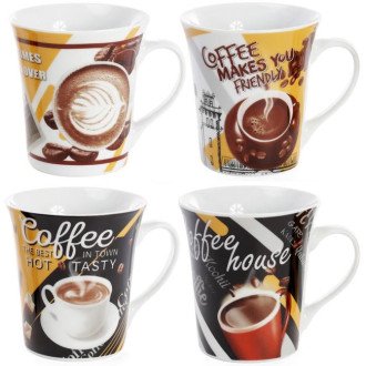 Кружка порцелянова "Coffee makes you friendly" 375мл Кружка порцелянова "Coffee makes you friendly" 375мл