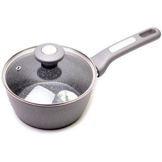 Ківш Kamille Grey Gotland O18см зі скляною кришкою Ківш Kamille Grey Gotland O18см зі скляною кришкою