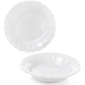 Набір 6 глибоких тарілок Leeds Ceramics SUN Ø23см, кам'яна кераміка (білі) Набір 6 глибоких тарілок Leeds Ceramics SUN Ø23см, кам'яна кераміка (білі)